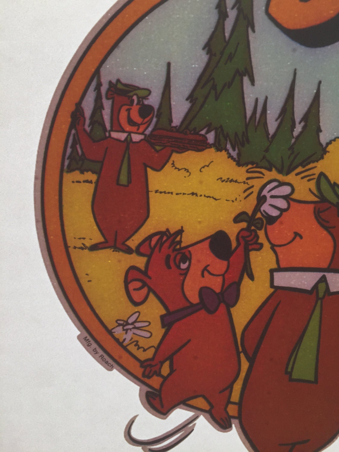 Yogi Bear Vintage 1978 Roach Incorporated Iron On Heat Transfer