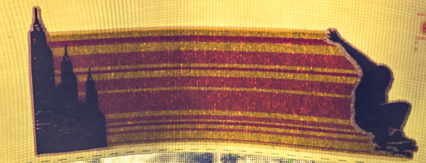 Skating Stripes Vintage Glitter Iron On Heat Transfer
