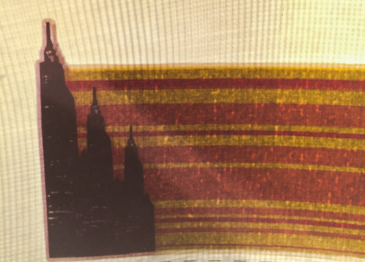Skating Stripes Vintage Glitter Iron On Heat Transfer