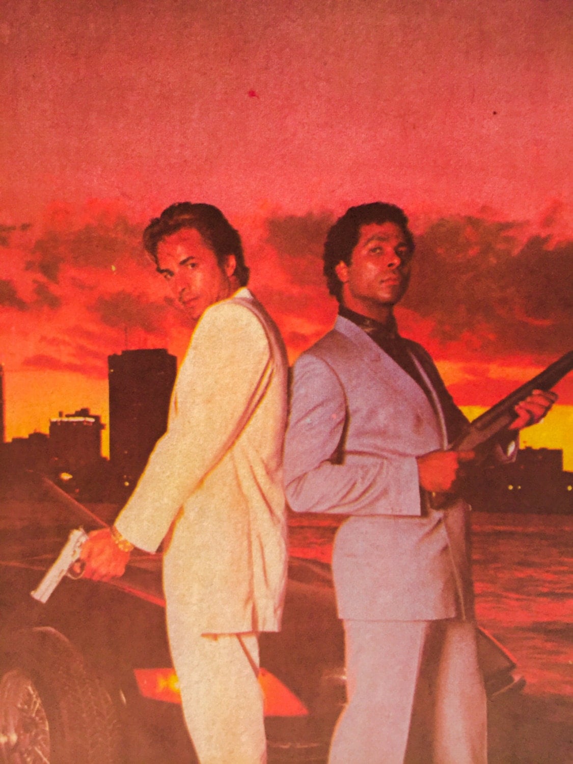 Miami Vice Vintage Iron On Heat Transfer