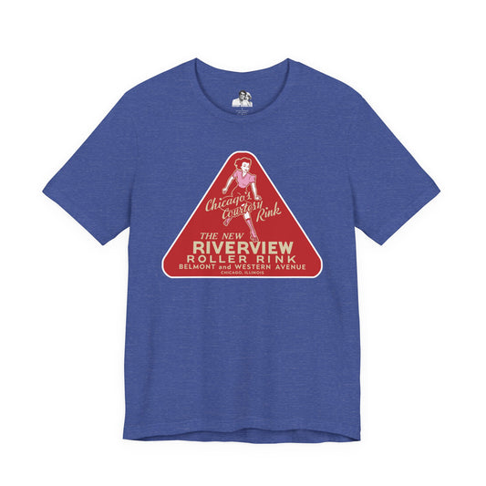 Chicago Riverview Roller Rink Dark T-Shirt