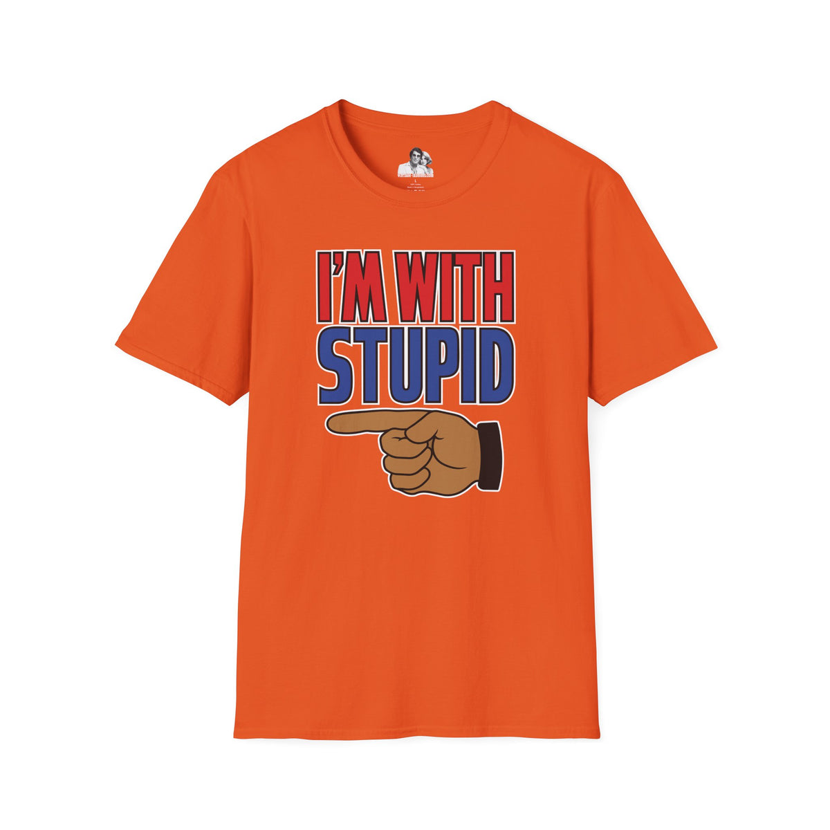 I'm with Stupid Dark T-Shirt