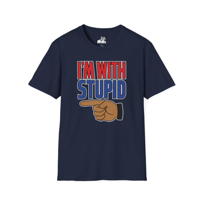 I'm with Stupid Dark T-Shirt