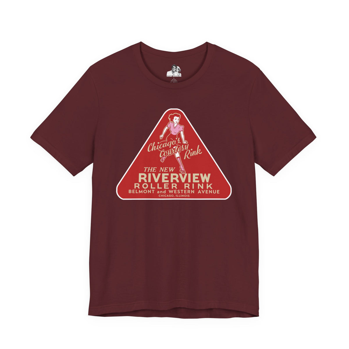 Chicago Riverview Roller Rink Dark T-Shirt