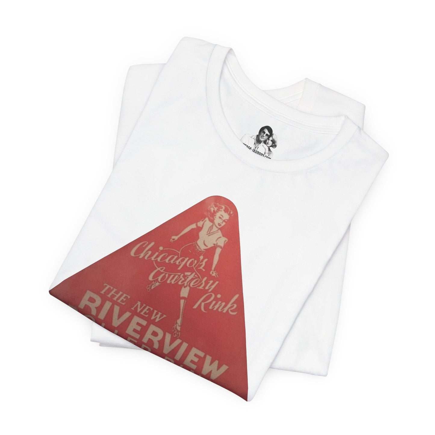 Chicago Riverview Roller Rink Vintage Logo T-Shirt