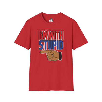 I'm with Stupid Dark T-Shirt