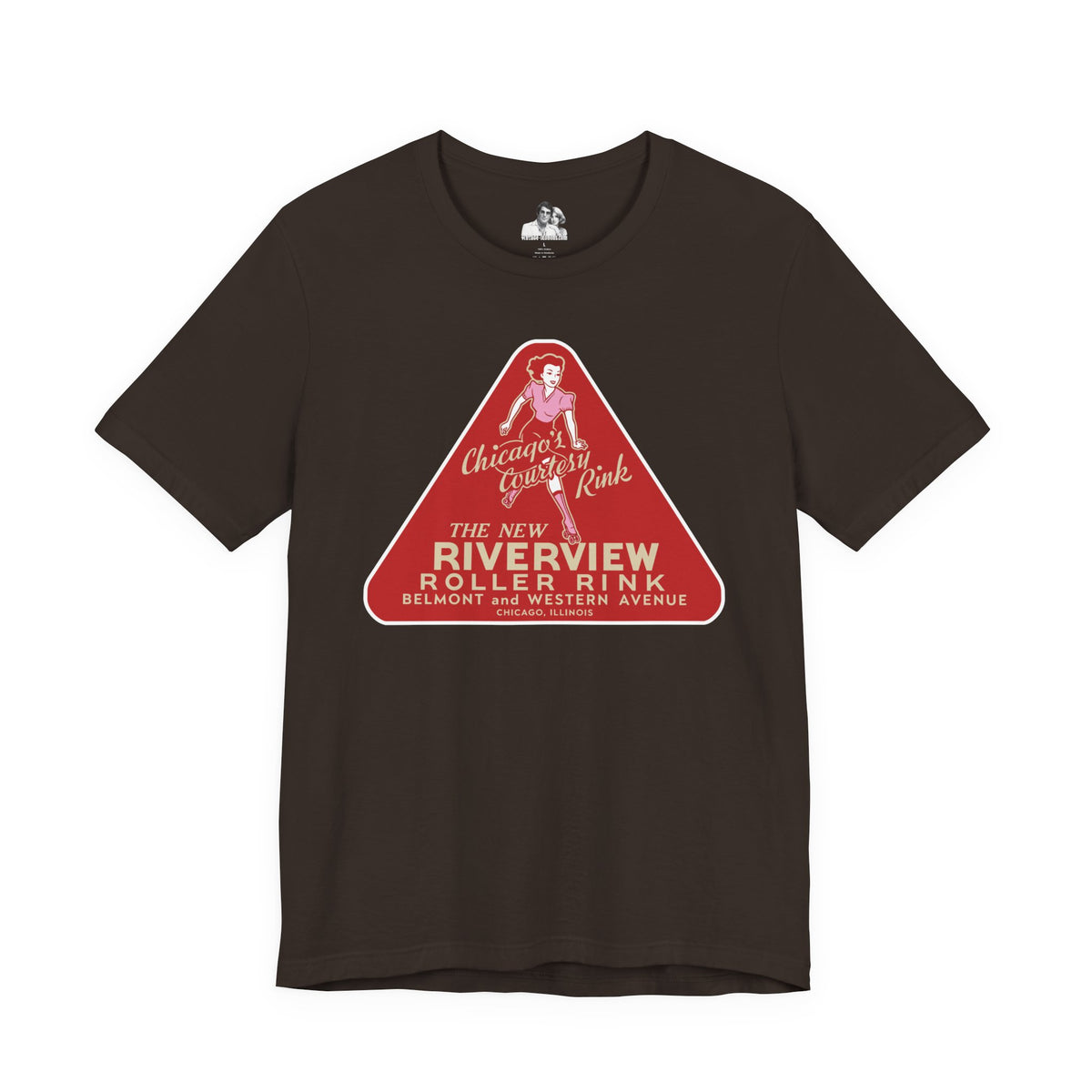 Chicago Riverview Roller Rink Dark T-Shirt