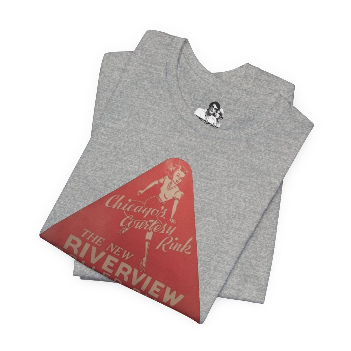Chicago Riverview Roller Rink Vintage Logo T-Shirt