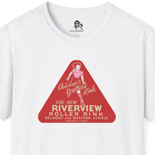 Chicago Riverview Roller Rink Light T-Shirt