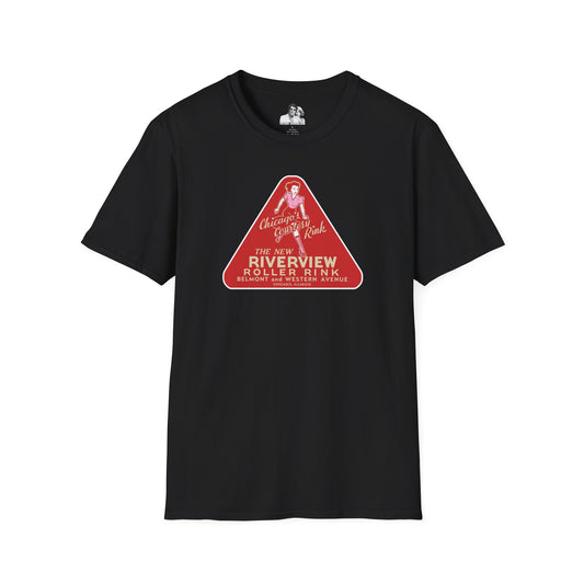 Chicago Riverview Roller Rink Dark T-Shirt