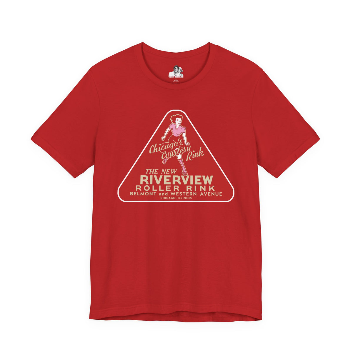 Chicago Riverview Roller Rink Dark T-Shirt