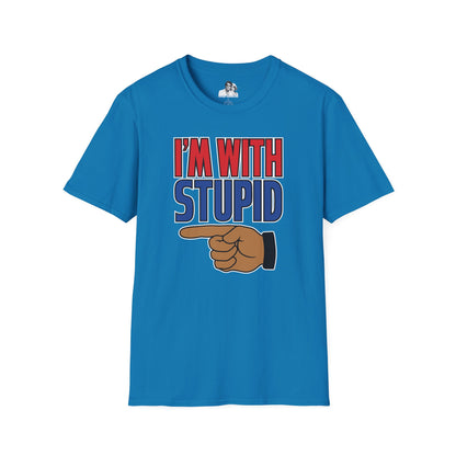 I'm with Stupid Dark T-Shirt