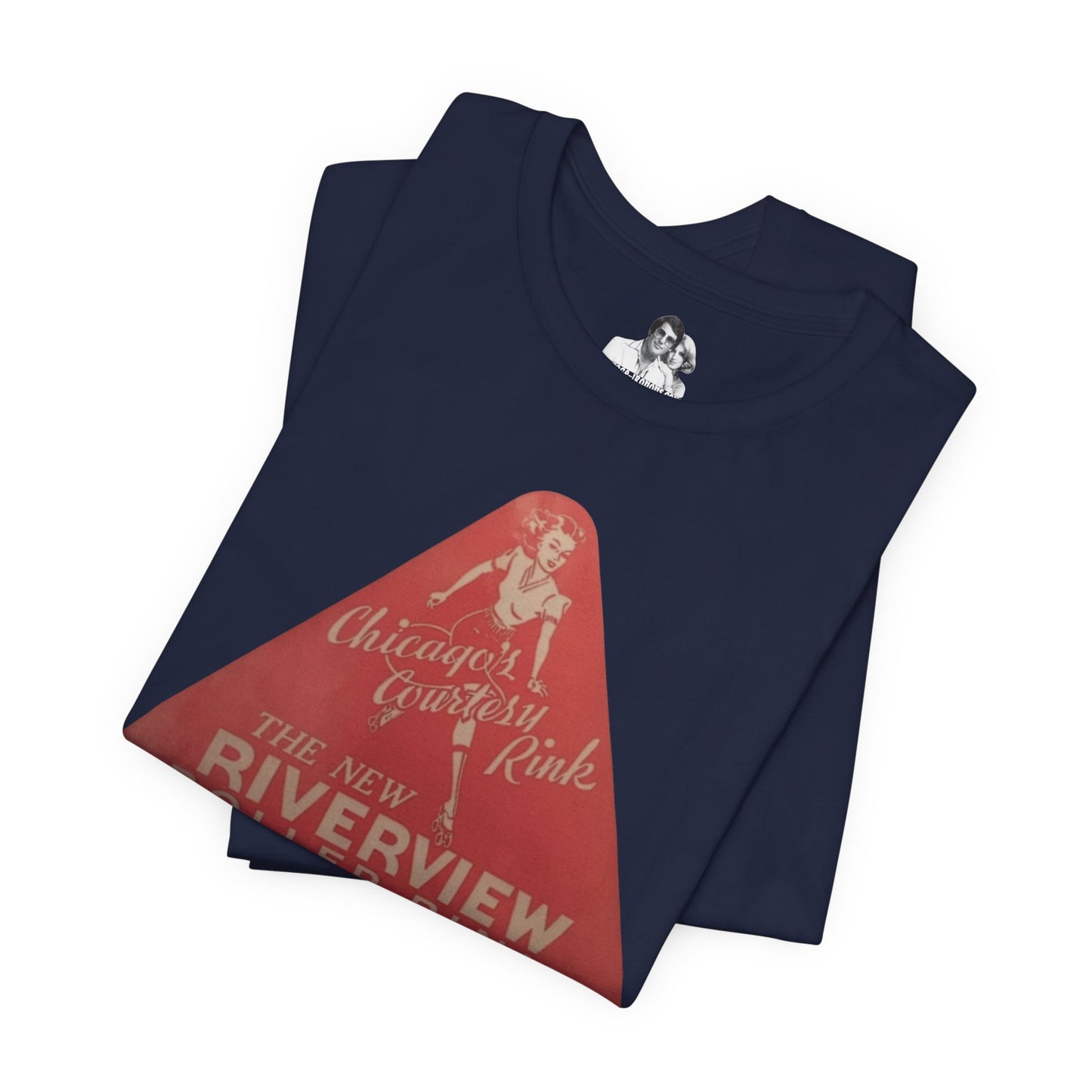 Chicago Riverview Roller Rink Vintage Logo T-Shirt