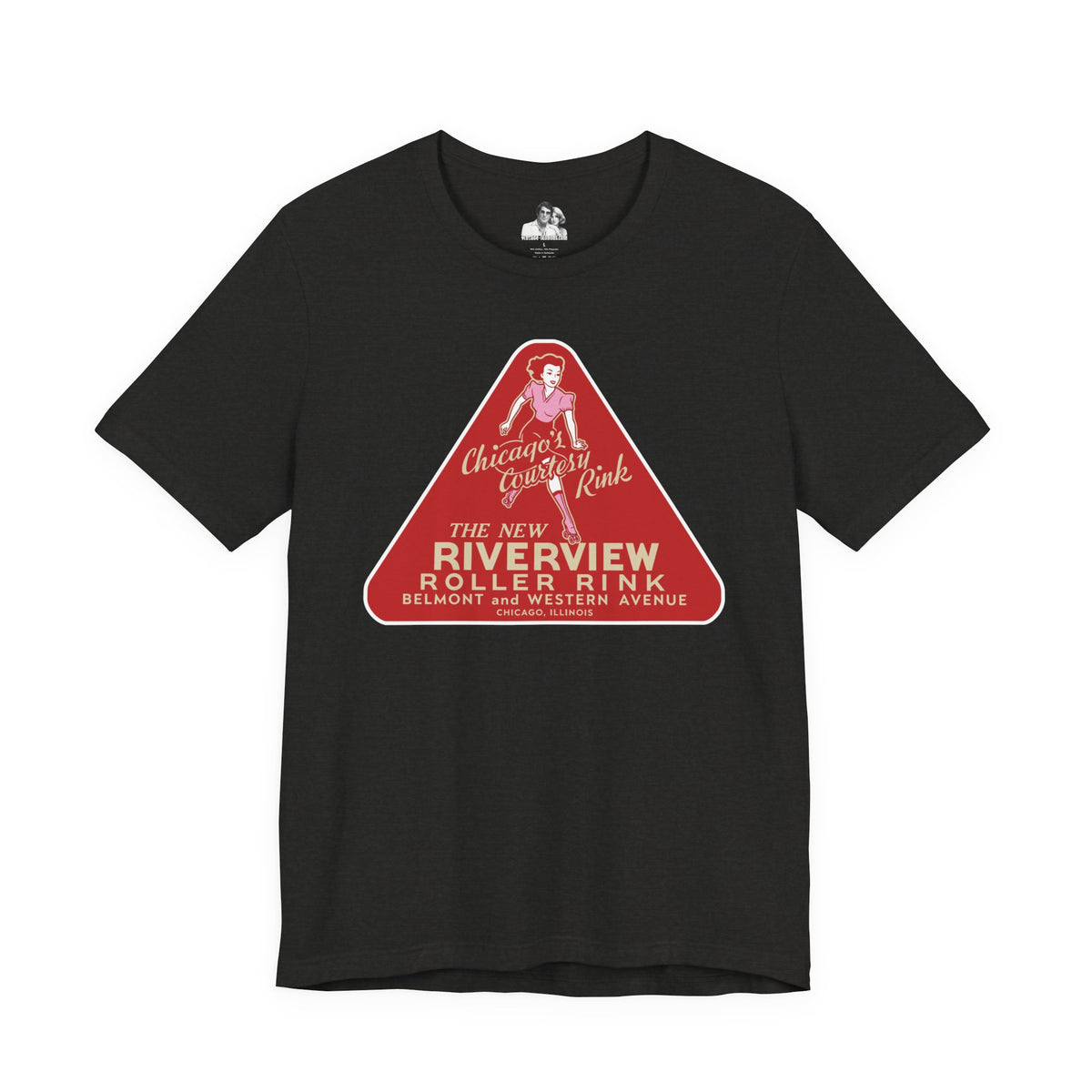 Chicago Riverview Roller Rink Dark T-Shirt