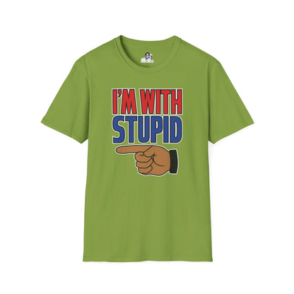 I'm with Stupid Dark T-Shirt
