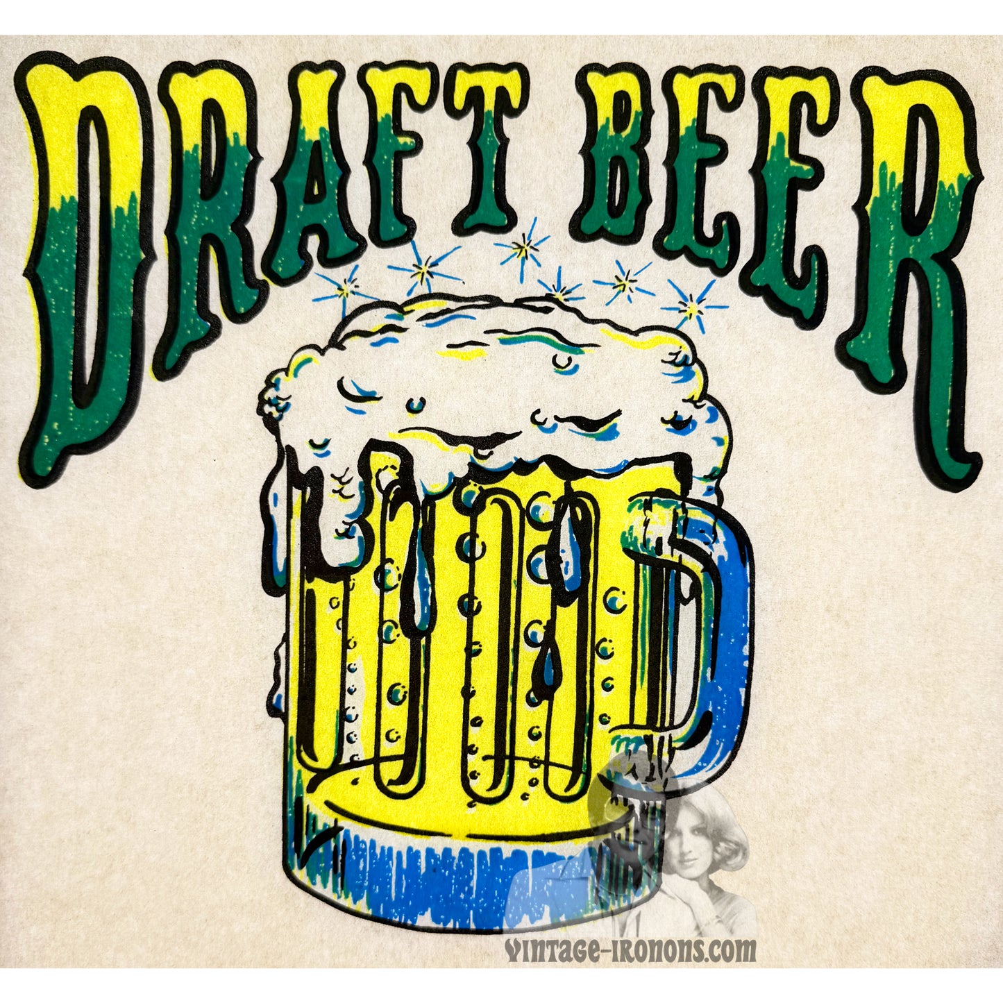 Draft Beer Vintage Rat's Hole Iron On Heat Transfer