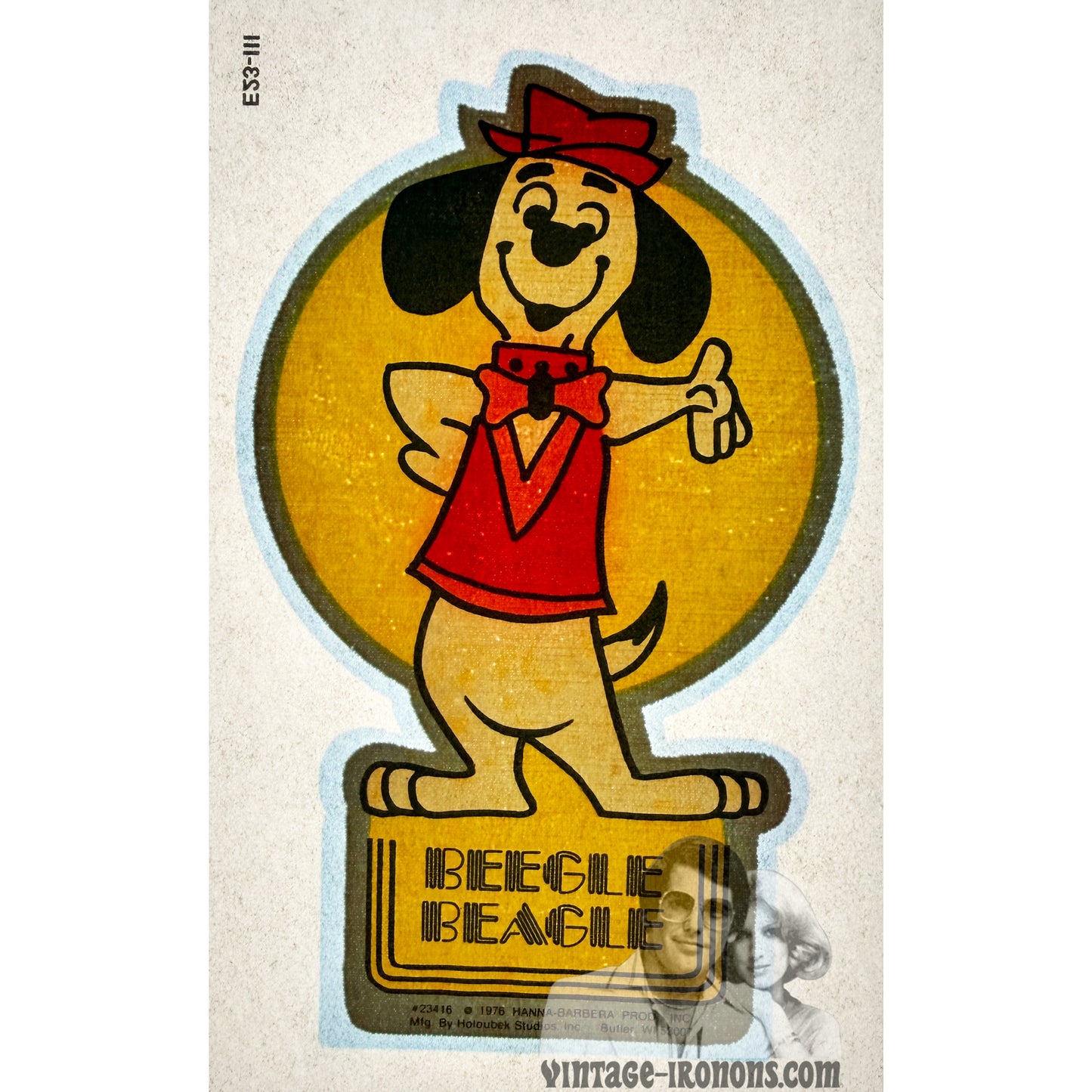 Hanna-Barbera Beegle Beagle Vintage Iron On Heat Transfer