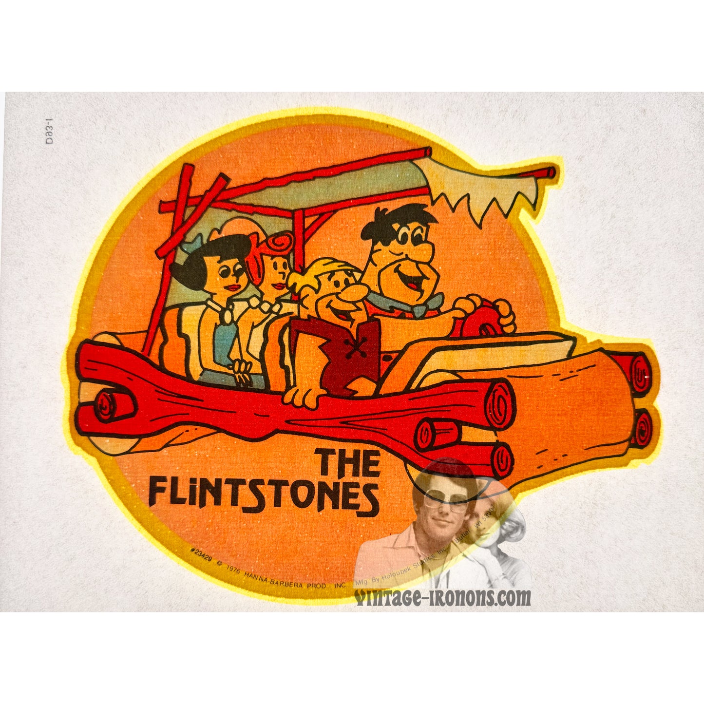 The Flintstones Vintage Iron On Heat Transfer