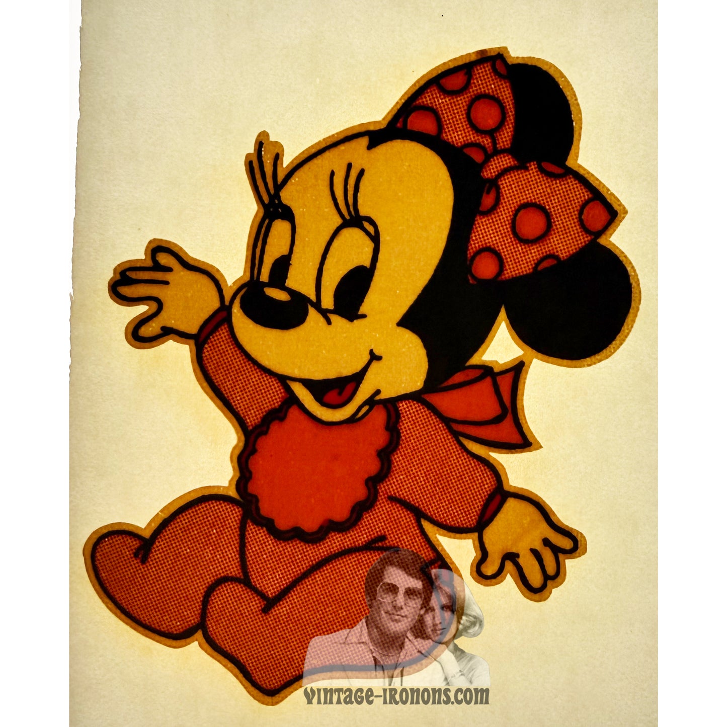 Baby Minnie Mouse Disney Vintage Iron On Heat Transfer