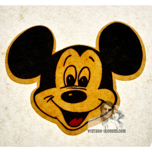 Small Mickey Mouse Disney Logo Vintage Iron On Heat Transfer