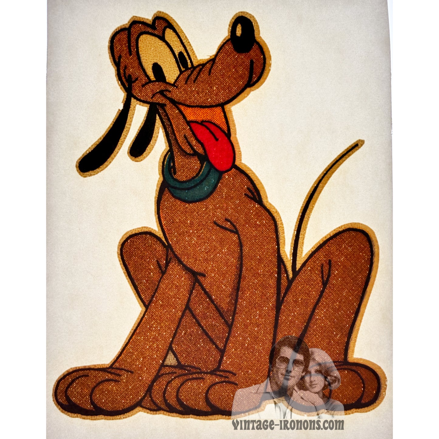 Small Pluto Dog Disney Vintage Iron On Heat Transfer