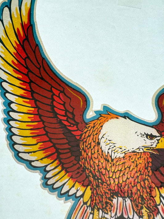 Suzuki Motorcycle Eagle Shield Vintage Iron On Heat Transfer
