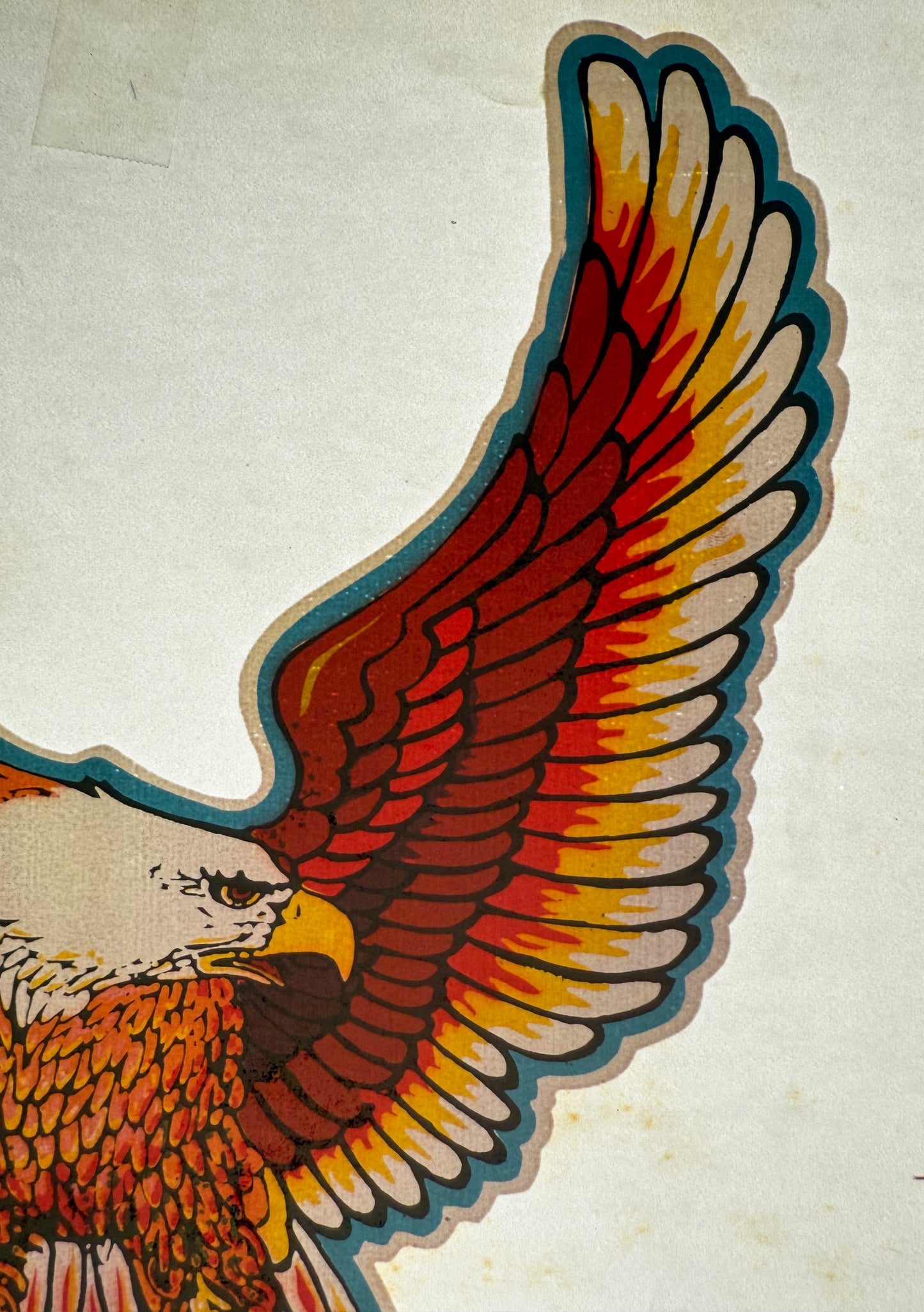 Suzuki Motorcycle Eagle Shield Vintage Iron On Heat Transfer