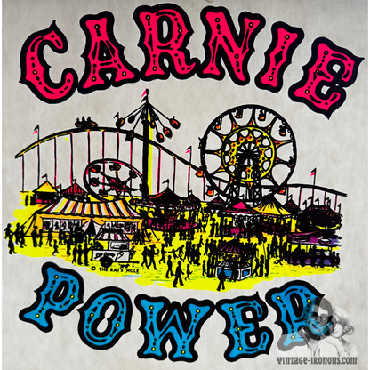 Carnie Power Vintage Iron On Heat Transfer