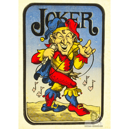Joker Vintage Iron On Heat Transfer