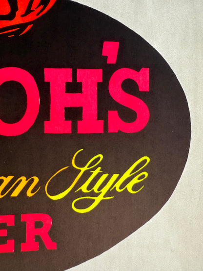 Stroh's Bohemian Style Beer Vintage Iron On Heat Transfer