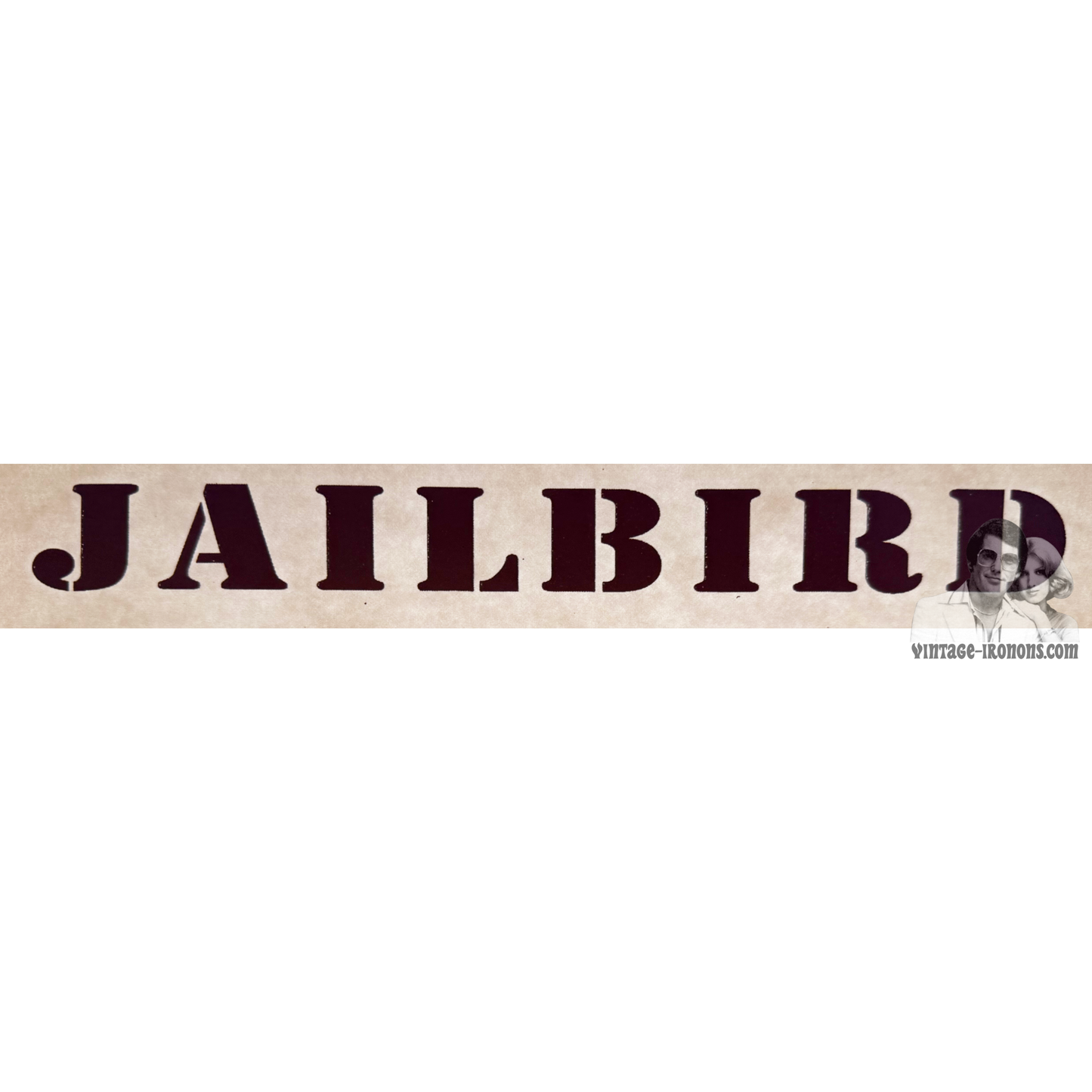 Jailbird Vintage Iron On Heat Transfer