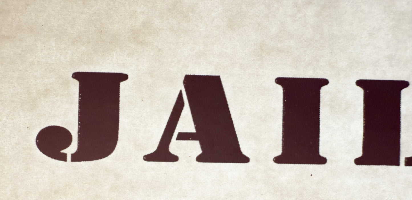 Jailbird Vintage Iron On Heat Transfer