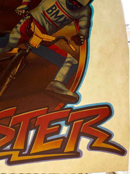 BMX Berm Buster Vintage Iron On Heat Transfer