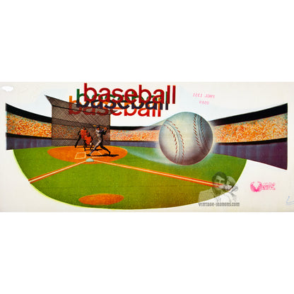 Baseball Vintage Iron On Heat Transfer