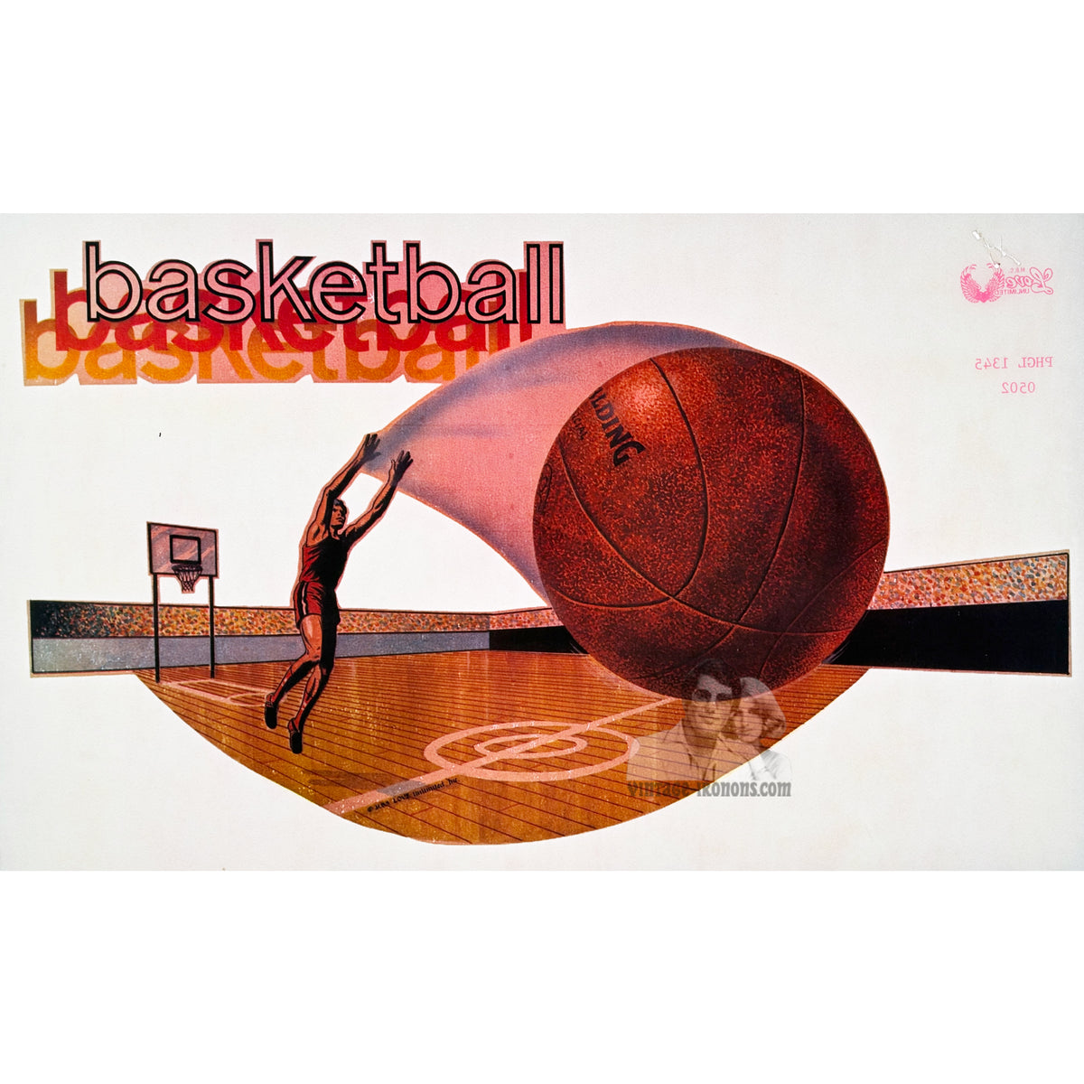 Basketball Vintage Iron On Heat Transfer