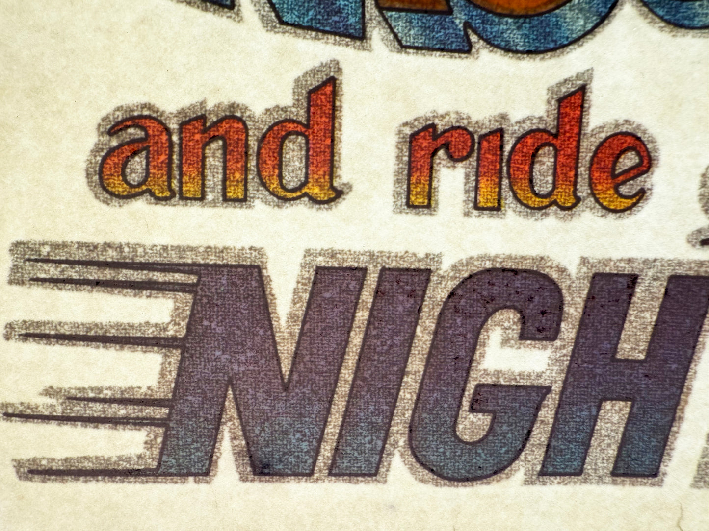 Sleep with a Trucker and Ride All Night Vintage Glitter Iron On Heat Transfer