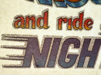 Sleep with a Trucker and Ride All Night Vintage Glitter Iron On Heat Transfer