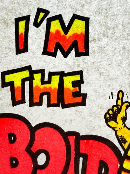 I'm The Bold One Vintage Iron On Heat Transfer