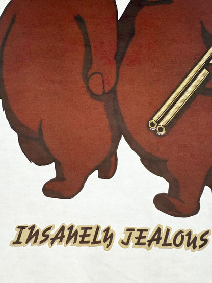 Insanely Jealous Bears with Shotgun Vintage Iron On Heat Transfer
