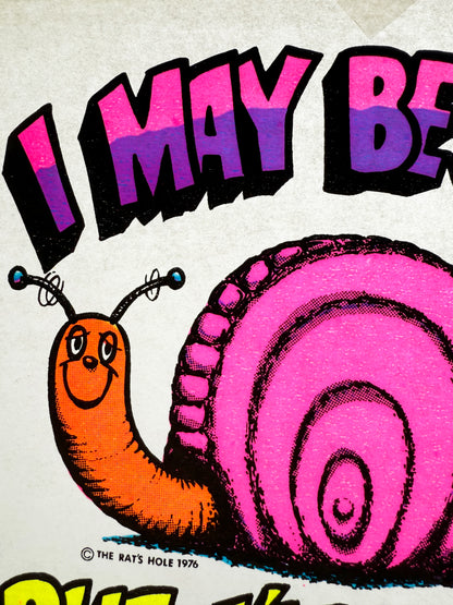 I May Be Slow But I'm Good! Snail Vintage Iron On Heat Transfer
