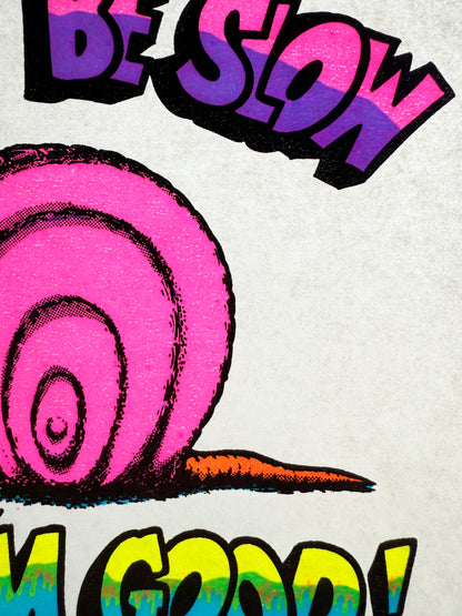 I May Be Slow But I'm Good! Snail Vintage Iron On Heat Transfer