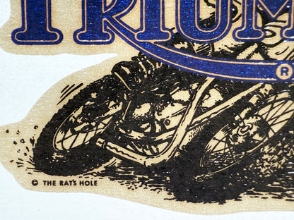 Triumph Rider Vintage Rat's Hole Iron On Heat Transfer