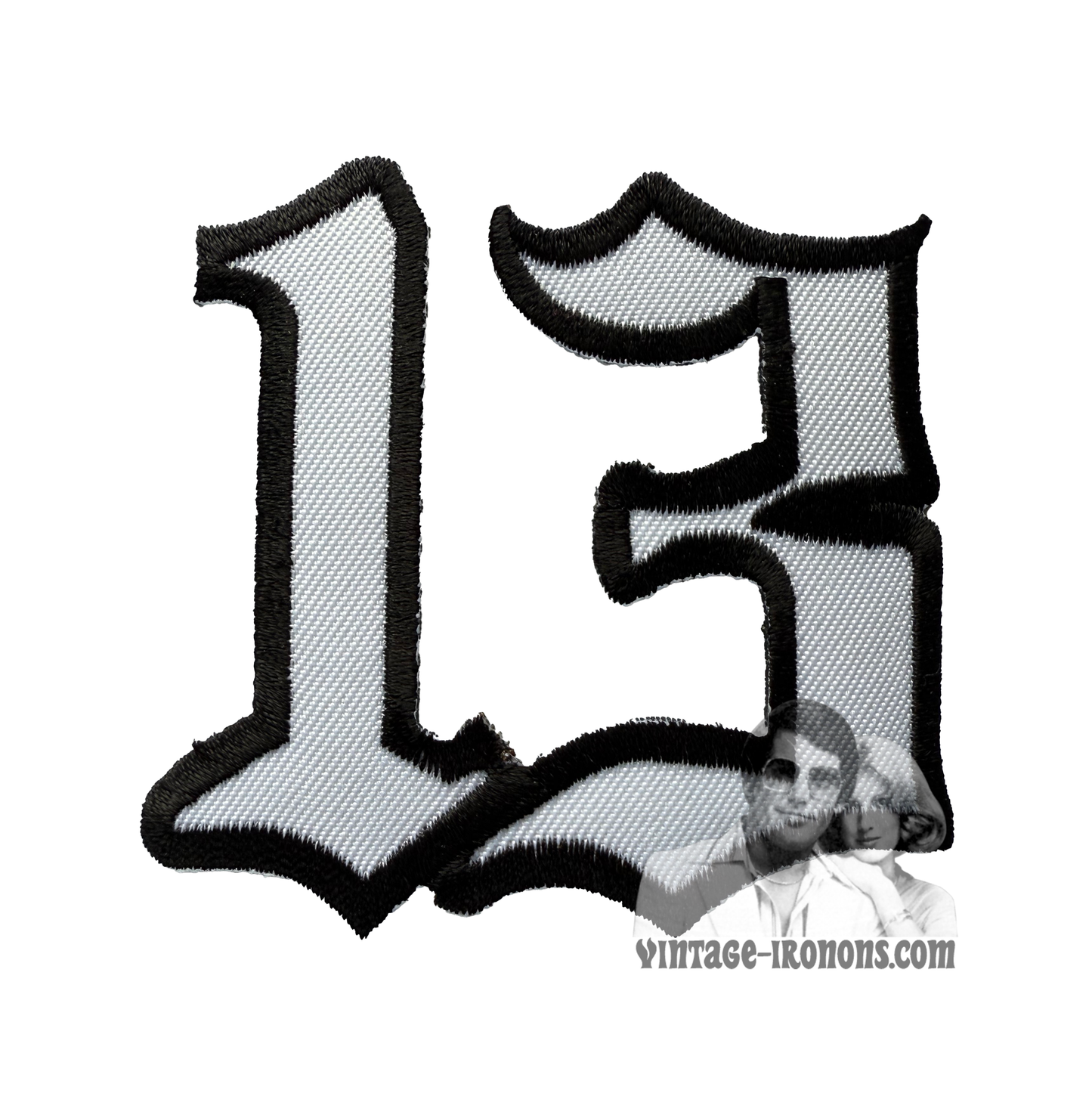 13 White & Black Vintage Patch