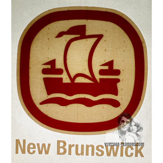 New Brunswick Canada Vintage Iron On Heat Transfer