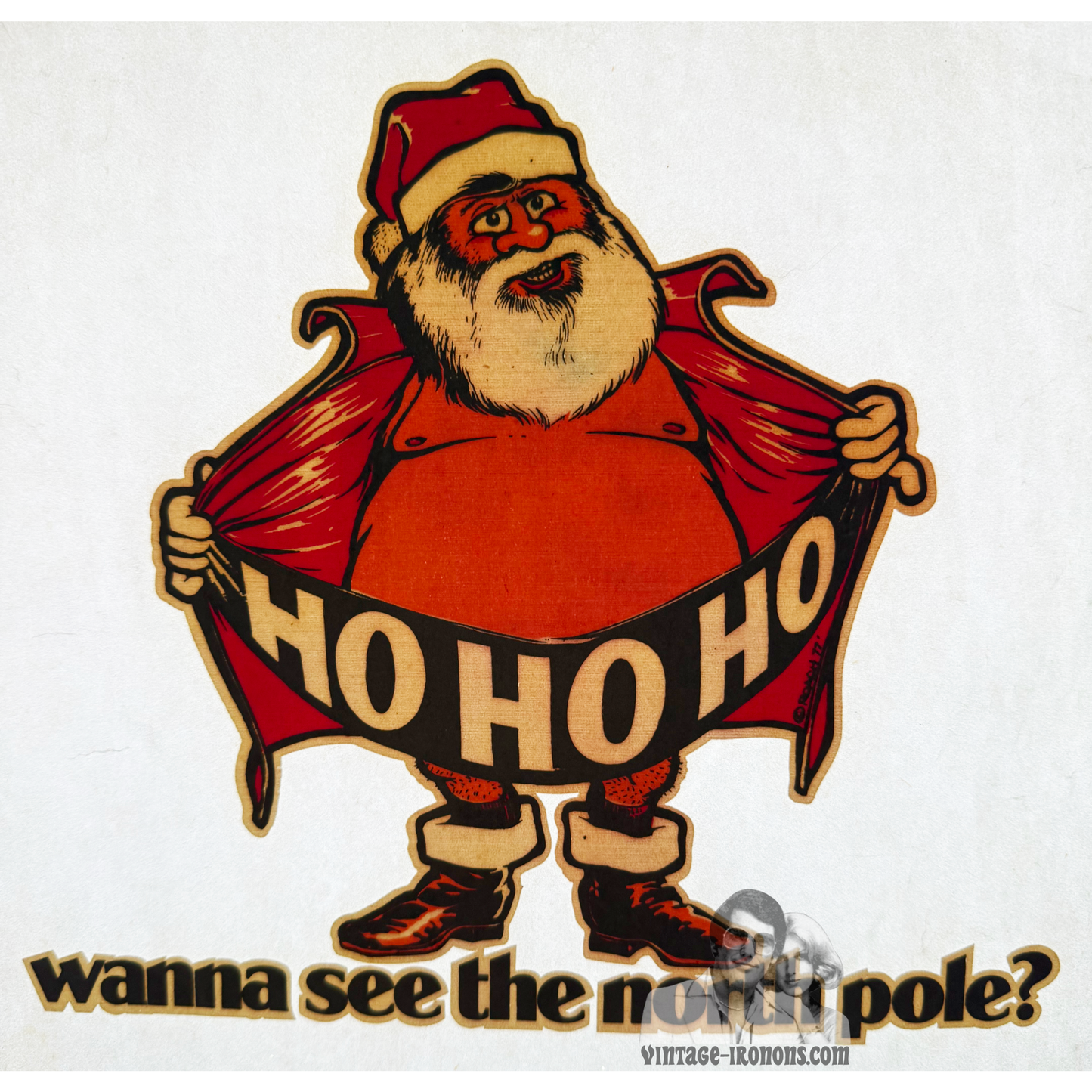 Wanna See the North Pole? Vintage Iron On Heat Transfer