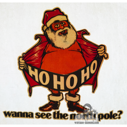 Wanna See the North Pole? Vintage Iron On Heat Transfer