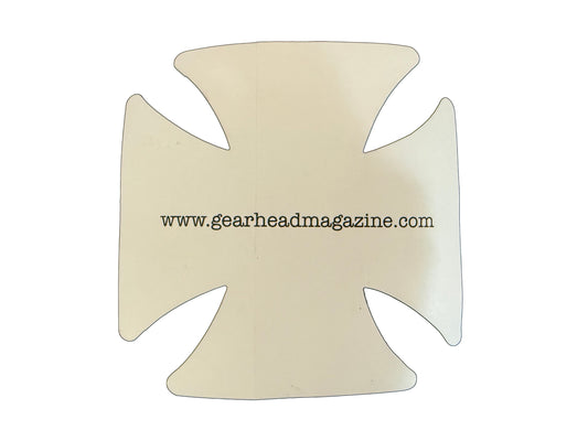 Gearhead Punk Rock Iron Cross Sticker