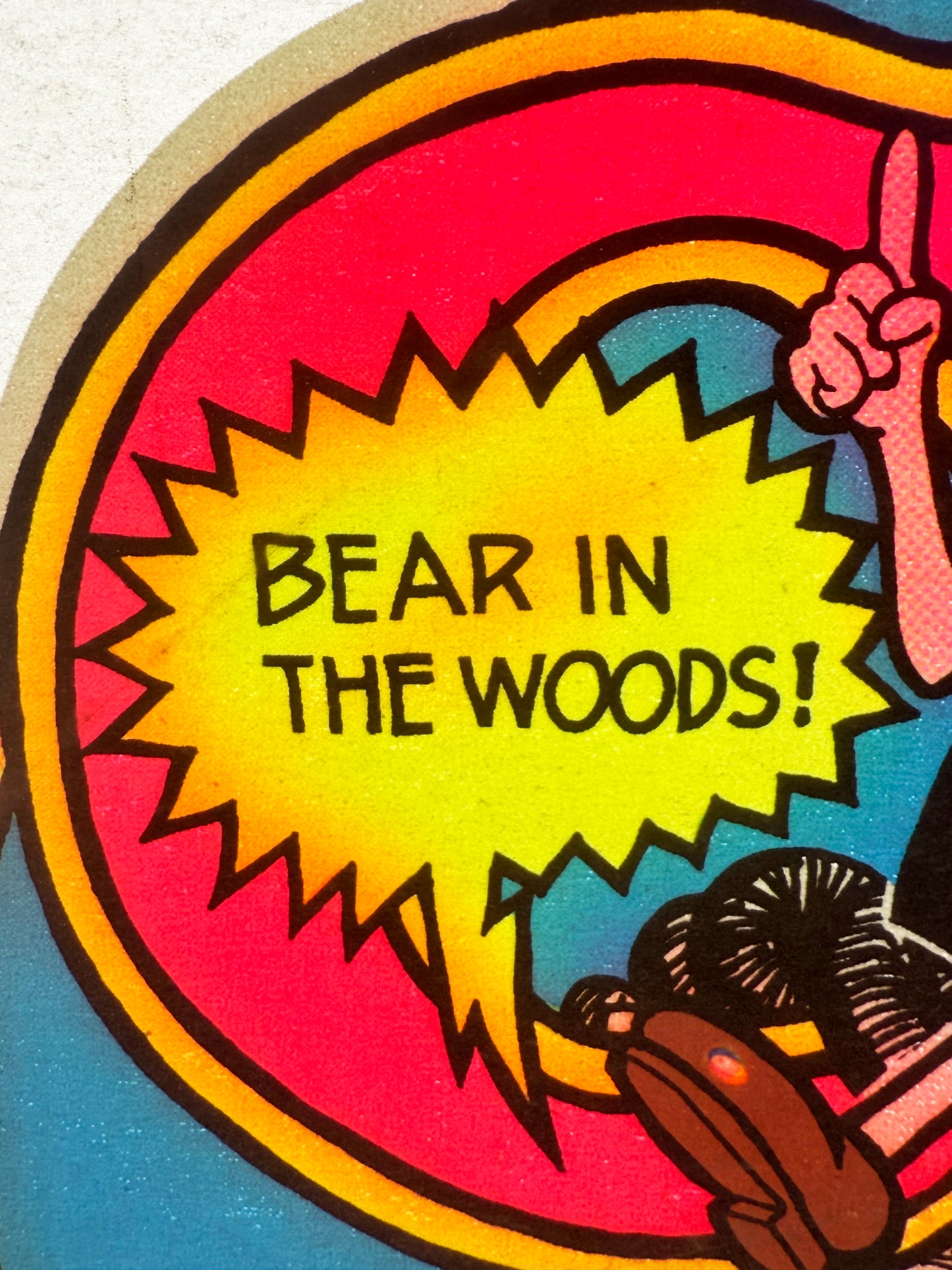 CB Rigger - Bear in the Woods Vintage 1975 Holoubek Studios Iron On Heat Transfer