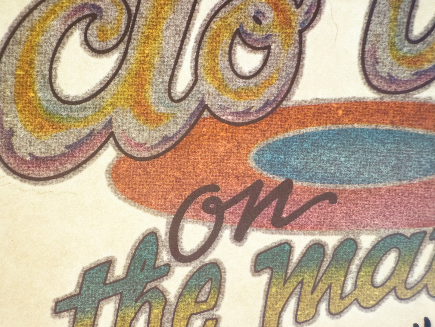 Wrestlers Do It On The Mat Vintage Glitter Iron On Heat Transfer