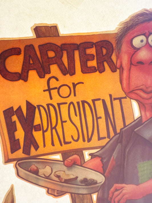 Carter for Ex-President Vintage Iron On Heat Transfer